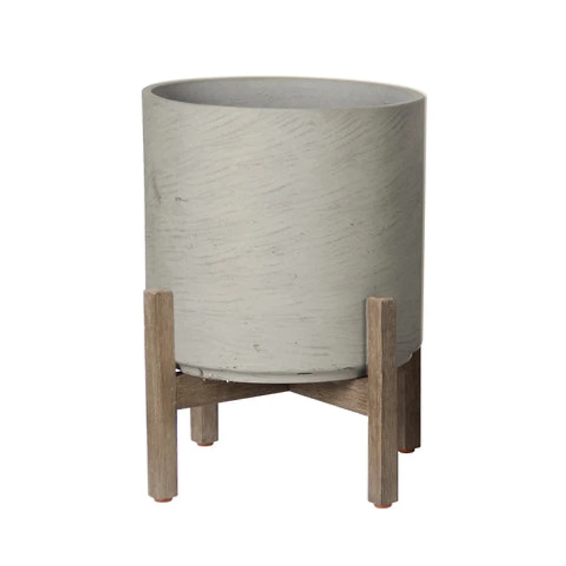 Zerith Round Standing Pot Stone