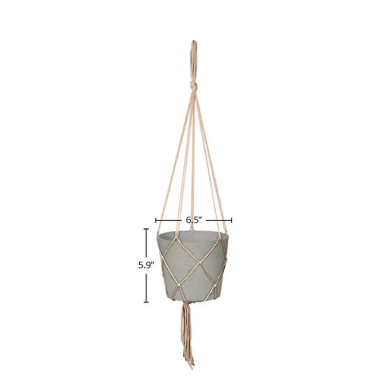 Craft Small Hanging Pot With Netting