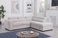 Arlo Sleeper Sectional with Storage Ottoman