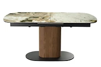 Soren Glossy Ceramic-Top Extension Dining Table
