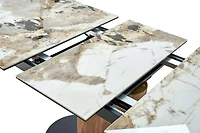 Soren Glossy Ceramic-Top Extension Dining Table