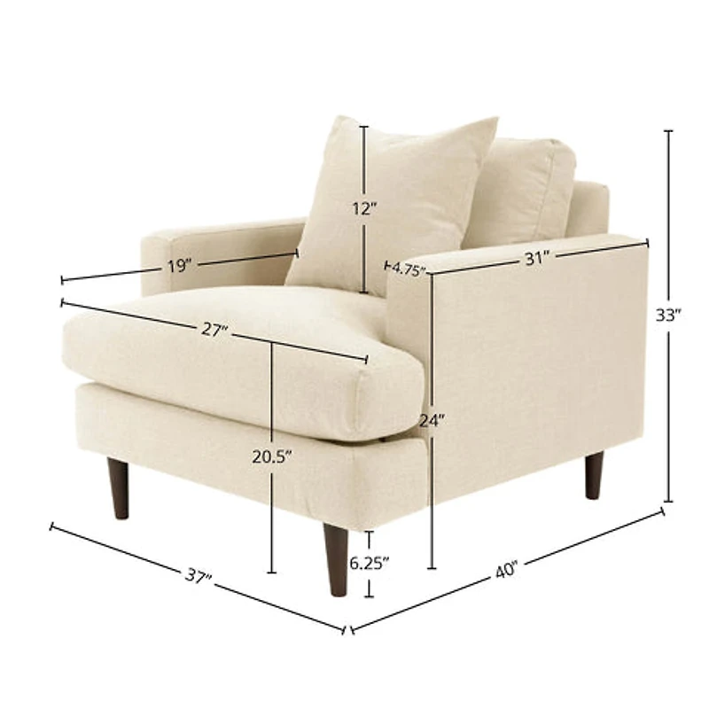 Thessalyn Club Chair - Beach Alabaster