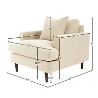 Thessalyn Club Chair - Beach Alabaster