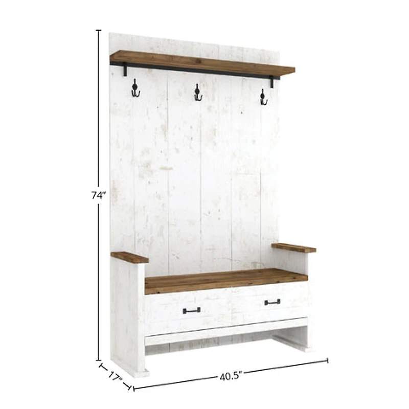 Lazrin Hall Bench 2 Drawer