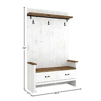 Lazrin Hall Bench 2 Drawer