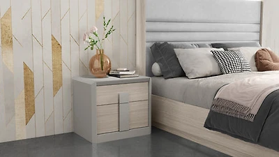 Elvira Two Drawer Nightstand