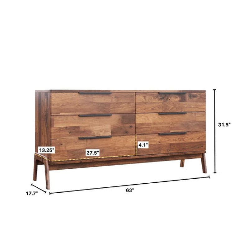 Helsa 6 Drawer Dresser
