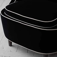 Ebony Club Chair - Black