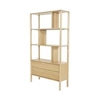 Kevara Bookcase - Light Oak