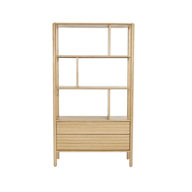 Kevara Bookcase - Light Oak