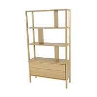 Kevara Bookcase - Light Oak