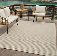 Utopia Cream Ornate Distressed Area Rug