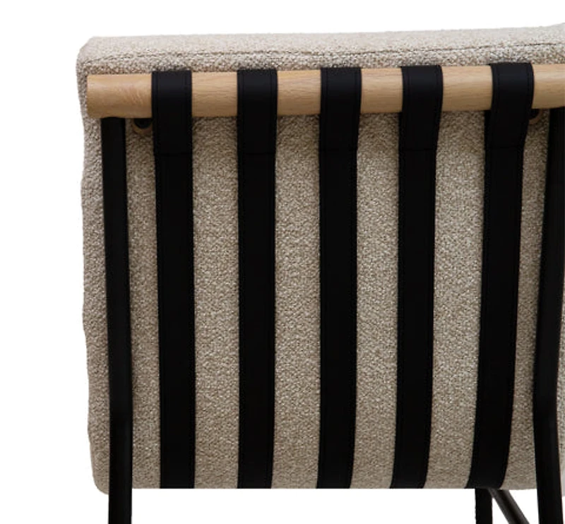 Ryna Vista Fabric Dining Chair - Linen