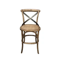 Wynric Back Fixed Counter Stool - Sundried