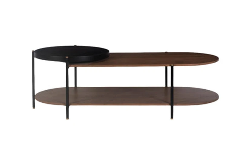 Kobbo Metal Mango Wooden Coffee Table