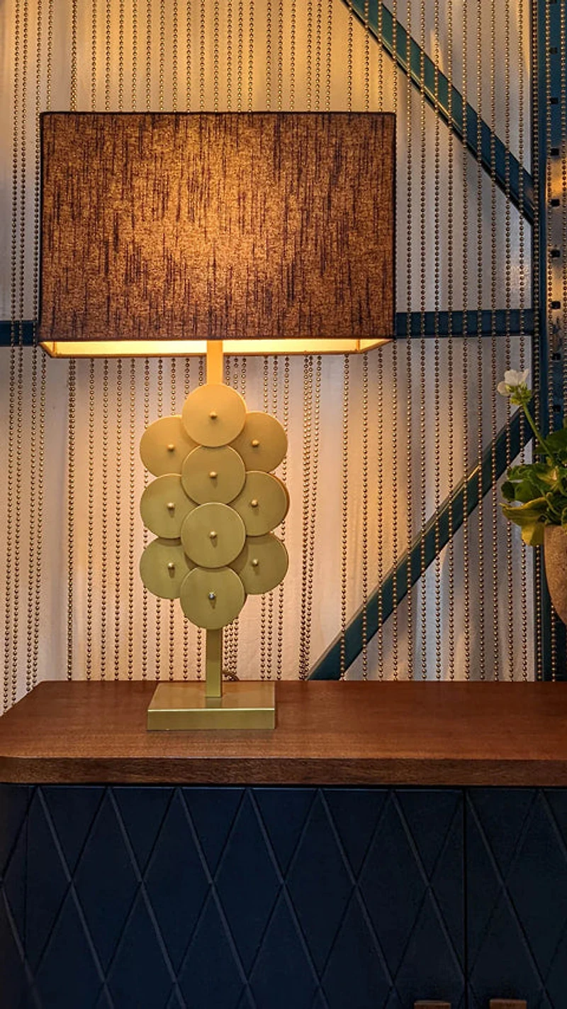 Liora Brass Disc Lamp