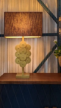 Liora Brass Disc Lamp