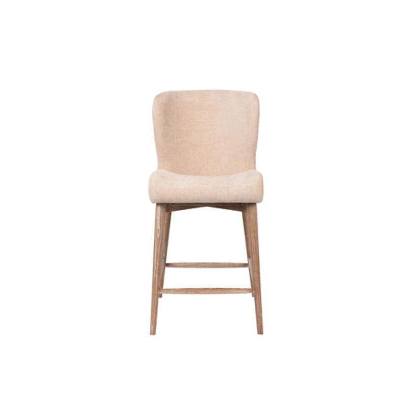 Zerwyn Counter Stool - Champagne Chenille