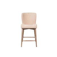 Zerwyn Counter Stool - Champagne Chenille