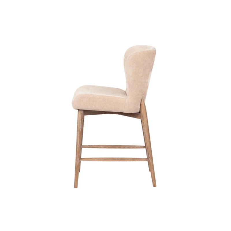 Zerwyn Counter Stool - Champagne Chenille