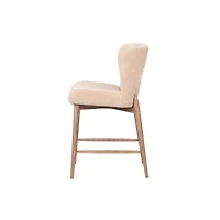 Zerwyn Counter Stool - Champagne Chenille