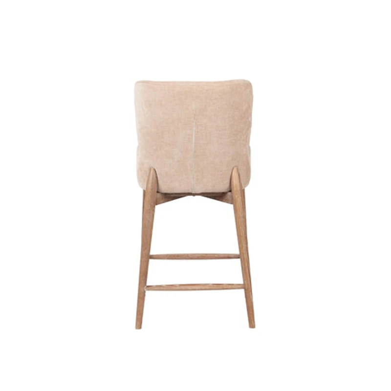 Zerwyn Counter Stool - Champagne Chenille