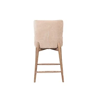 Zerwyn Counter Stool - Champagne Chenille