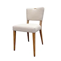 Nellwyn Dining Chair - Sandy Beige/Cool Brown Legs