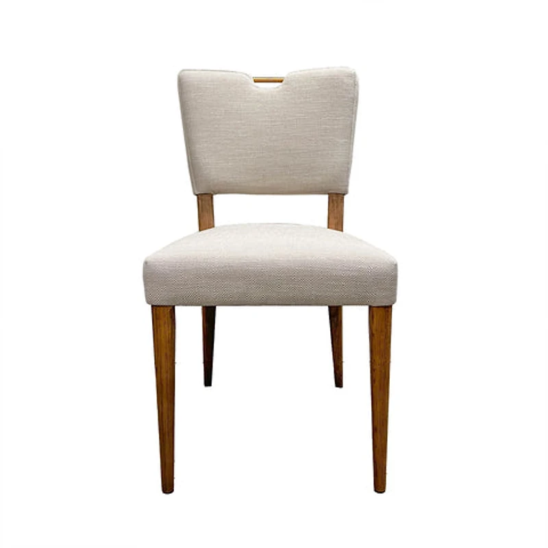 Nellwyn Dining Chair - Sandy Beige/Cool Brown Legs