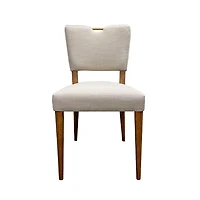 Nellwyn Dining Chair - Sandy Beige/Cool Brown Legs