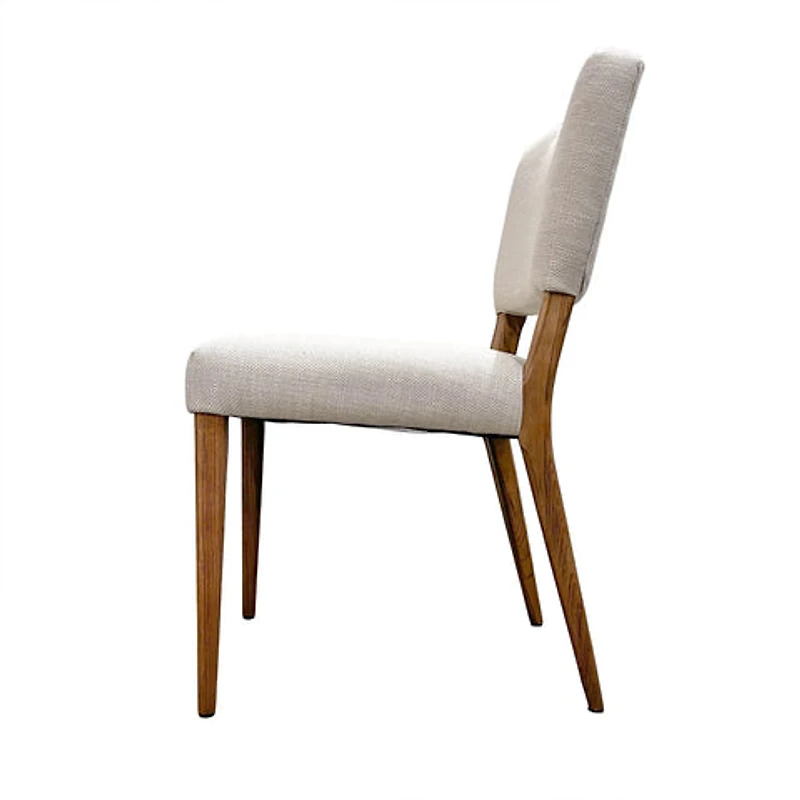 Nellwyn Dining Chair - Sandy Beige/Cool Brown Legs