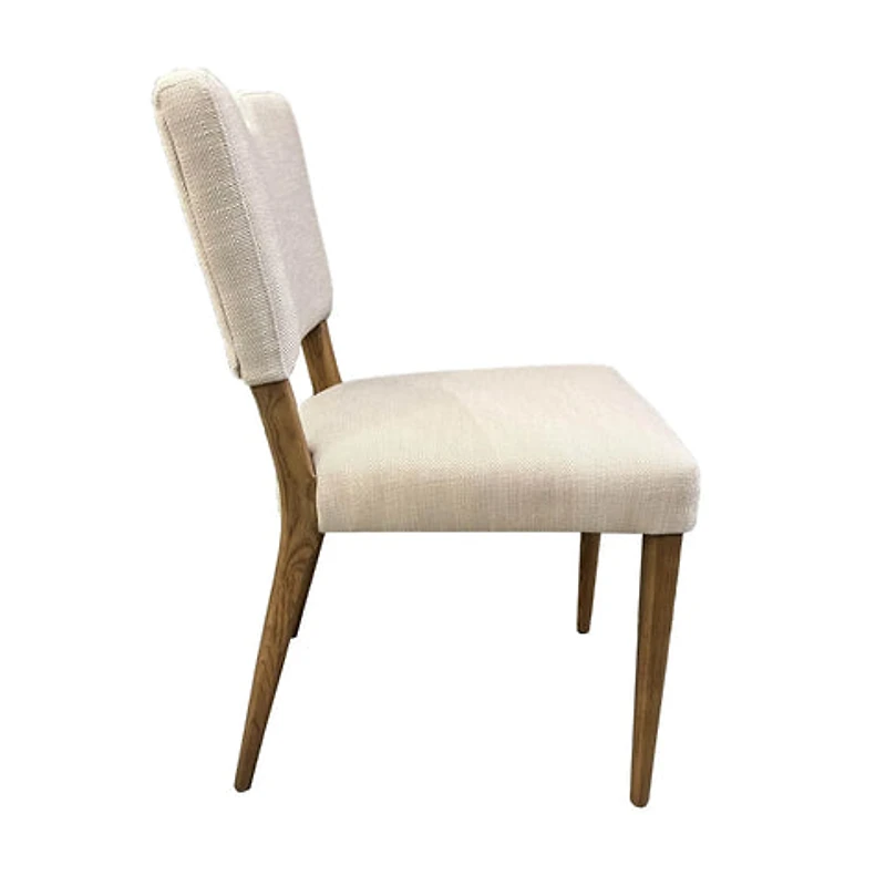 Nellwyn Dining Chair - Sandy Beige/Cool Brown Legs