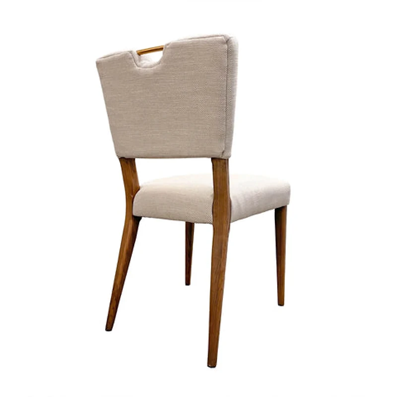 Nellwyn Dining Chair - Sandy Beige/Cool Brown Legs