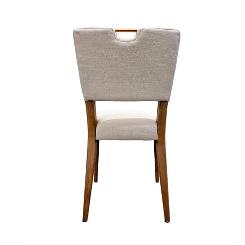 Nellwyn Dining Chair - Sandy Beige/Cool Brown Legs