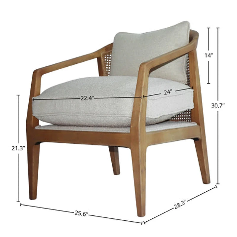 Gravora Club Chair - Sand Boucle