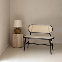 Yarven Small Bench - Black