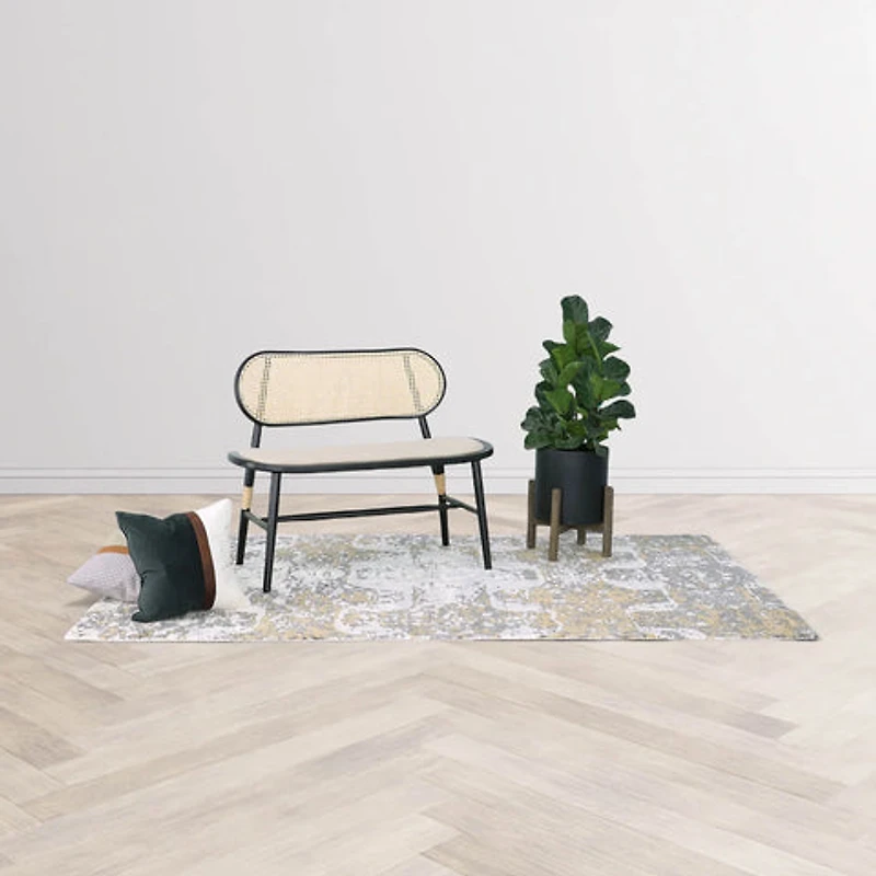 Yarven Small Bench - Black