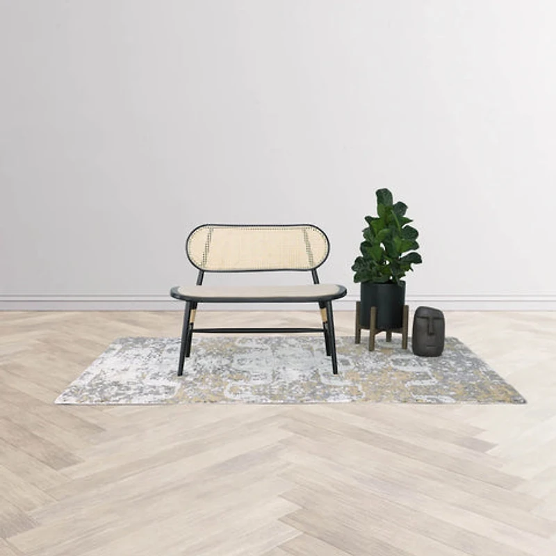 Yarven Small Bench - Black
