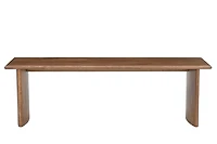 FLOOR MODEL Aragon Solid Mango Wood Dining Bench 58" Light Honey