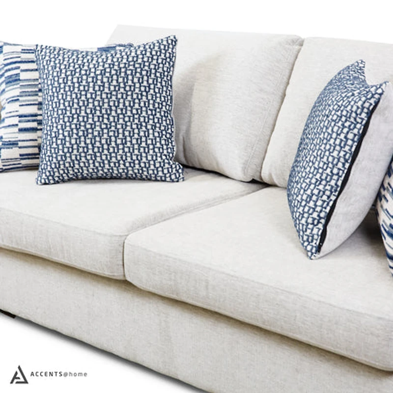 Sammy Condo Sofa with 4 Toss Pillows