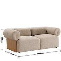 Cillian 2 Seater Fabric Sofa