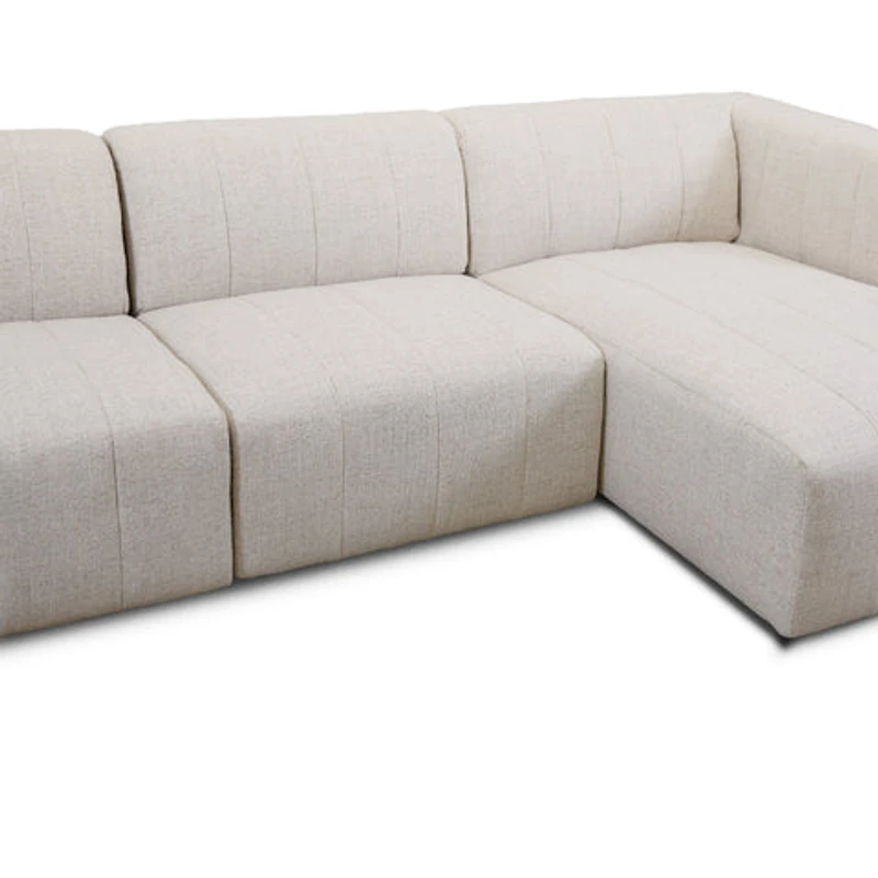 Lauriston Premium Fabric 3 PCs Sectional - Monique Beige