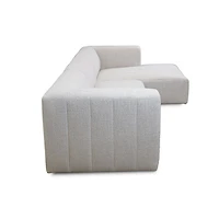 Lauriston Premium Fabric 3 PCs Sectional - Monique Beige