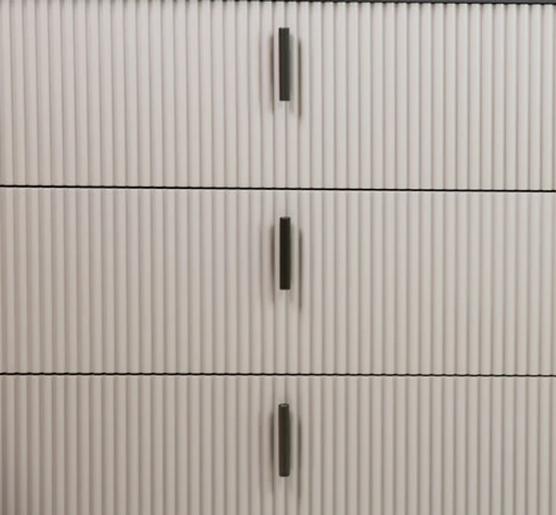 Yulie 6 Drawer Double Dresser - Glossy White - Greater Vancouver Furniture