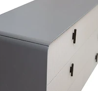 Yulie 6 Drawer Double Dresser - Glossy White - Greater Vancouver Furniture