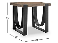 Bowden Rectangular End Table