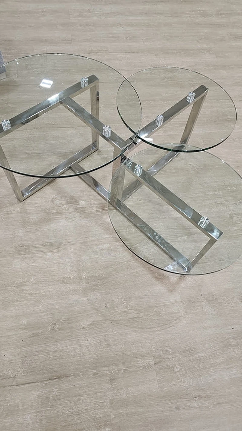 Vanya Glass Top Coffee Tables