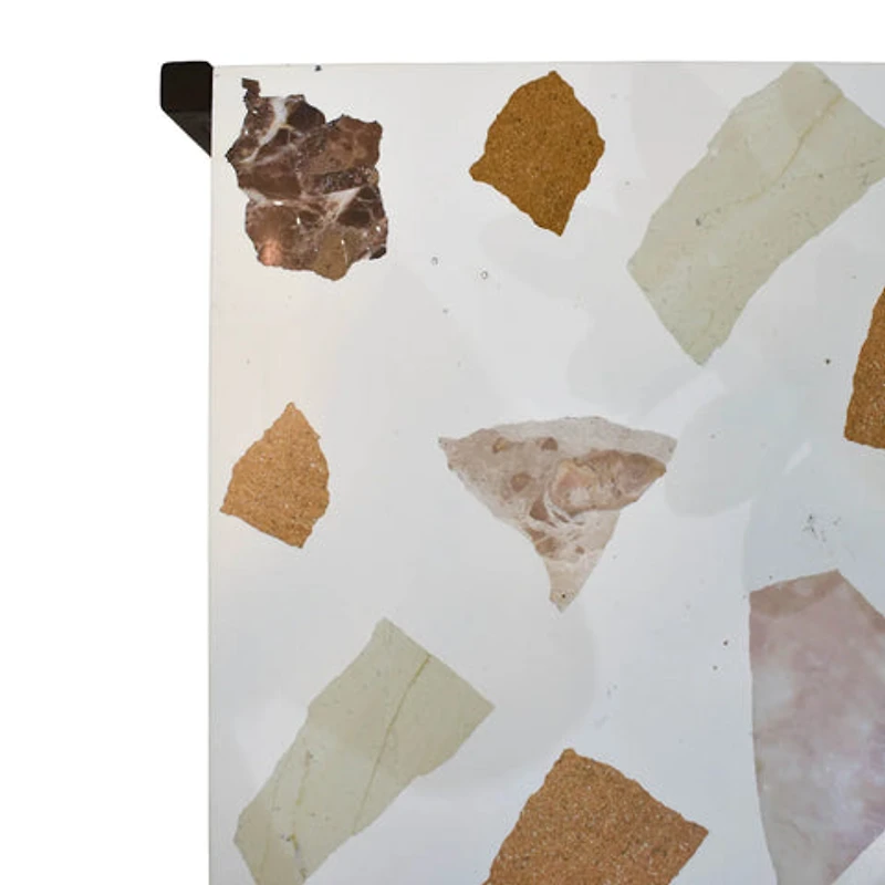Cindale Side Table - White Mosaic