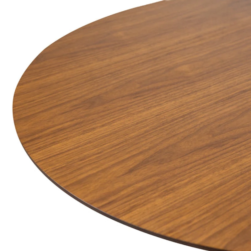 Clora Round Dining Table Walnut And Black 40" - Greater Vancouver Furniture