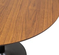 Clora Round Dining Table Walnut And Black 40" - Greater Vancouver Furniture